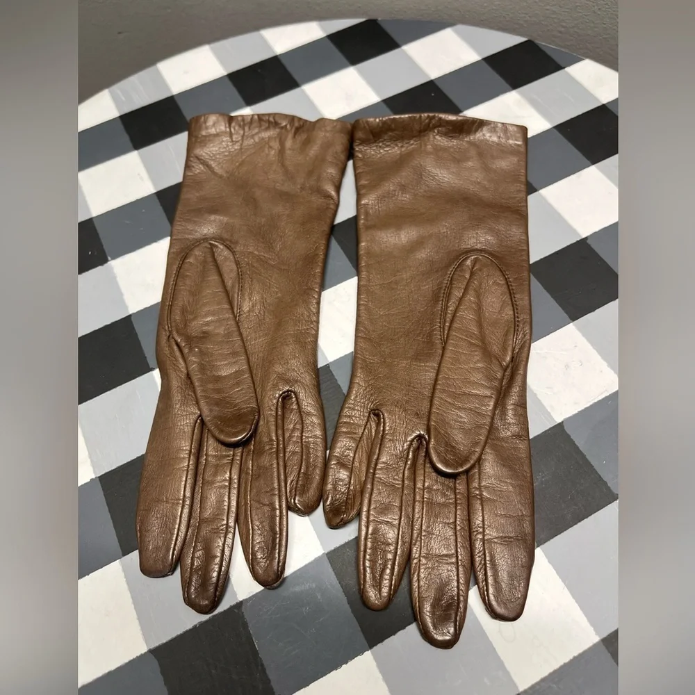 Aris Brown Leather Women's Gloves